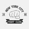 Fight Club logo. New York city, MMA, Mixed Martial Arts.