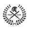 Fight club logo. Roman or Greek helmet