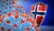 Fight of the Norway with coronavirus - 3D render seamless loop animation