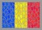 Fight Romania Flag - Mosaic of Fingers Punch Icons