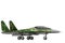 Fighter, interceptor with forest camouflage with fictional design - isolated object on white background. 3d illustration