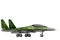 Fighter, interceptor with pixel forest camouflage with fictional design - isolated object on white background. 3d illustration