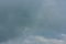 fighter plane at a air show with rain clouds with lot of defense measures