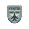 Fighter plane army chevron insignia aviation squad