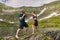 Fighters sparring on the mountain