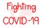 Fighting Covid-19 and world map.