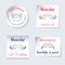 Fighting Prostate Cancer Movember theme. Set of stickers, banners of different shapes. Reminding inscriptions, symbols, mustache,