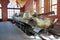 The fighting Soviet vehicle of a landing in the museum of Sakharov. Togliatti. Russia