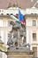 Fighting titan statue at Prague castle entrance