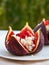 Figs stuffed with goat cheese topped with jelly