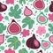 Figs. Vector seamless pattern