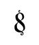 Figure 8. Vector. Logo for the company. Icon for the site. Separate number from the Russian alphabet. Gothic neo-Russian ancient s