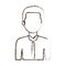 figure businessman formal cloth icon