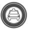 figure emblem taxi front car icon