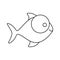 figure fish with big eyes icon