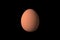 Figure in the form of a egg black background