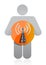 Figure holding RSS feed button