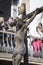 Figure of Jesus on the cross carved in wood by the sculptor Gabino Amaya Guerrero, Holy Christ