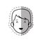 figure people casual man face icon