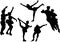 Figure skating silhouettes