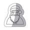 figure sticker santa claus icon