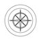 figure symbol compass star icon