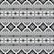 Figure tribal embroidery. Ethnic geometric abstract backdrop. Tribal Navajo seamless pattern. Black and white.