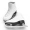 Figure white skates isolated on white. 3D illustration, clipping path