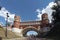 The Figured bridge in Tsaritsyno, Moscow, Russia.