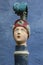 Figurehead Sculpture of a Petrol Pump in Portmeirion, North Wales