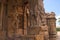 Figures of Dvarapala and Shiva Parvati, Northern mukha mandapa, Mallikarjuna Temple, Pattadakal temple complex, Pattadakal, Karnat