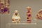 Figures of miniature sculpture made of bone