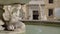 Figures of Praetorian fountain in Piazza Pretoria, Palazzo Bonocore, many people