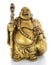 Figurine Cheerful Hotei on a white