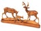 Figurine of a deer family - home decor isolated