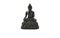 Figurine of Emerald lord buddha gautama or Siddhattha gotama buddha sculpture statue isolated on white background with clipping