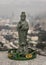 Figurine of Green Guan Yin Bodhisattva or Quan yin buddha statue Goddess of mercy