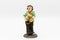 Figurine of a juggling clown white background