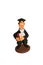 Figurine professor in black gown