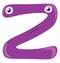 Figurine shaped Z alphabet vector or color illustration