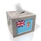 Fiji - wooden ballot box - voting concept