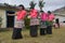 Fijian dancing women