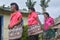 Fijian dancing women