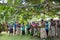 Fijian Singing in Traditional Dress