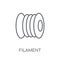 filament linear icon. Modern outline filament logo concept on wh