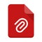 File attachment flat icon