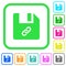 File attachment vivid colored flat icons