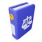 File binder 3d rendering isometric icon.