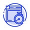 File, Brower, Compass, Computing Blue Dotted Line Line Icon