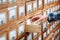 A file cabinet drawer full of files